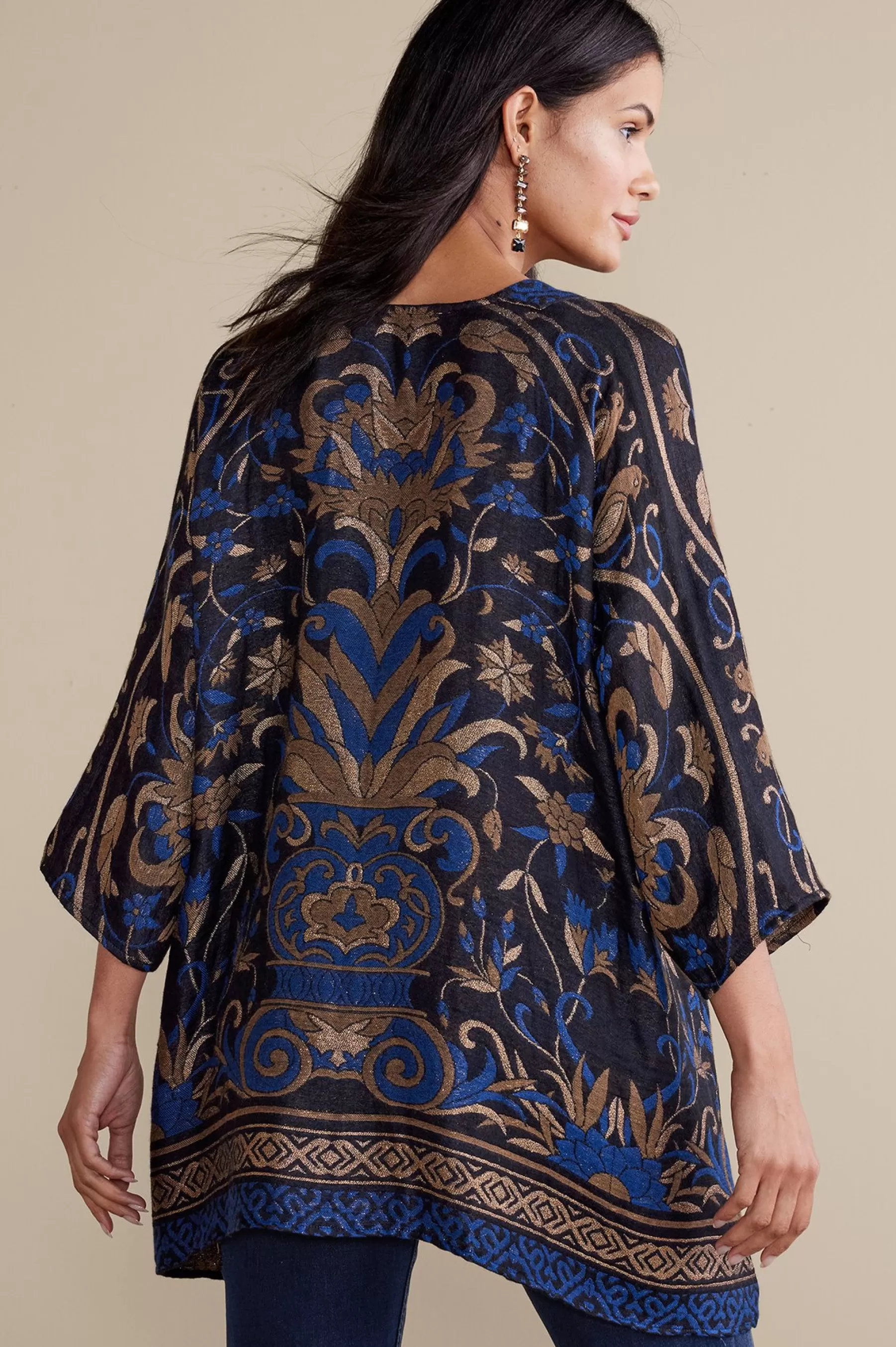 night_garden_topper_8502.webp Into The Blues | Everyday Styles-Soft Surroundings Night Garden Topper Tapestry Multi