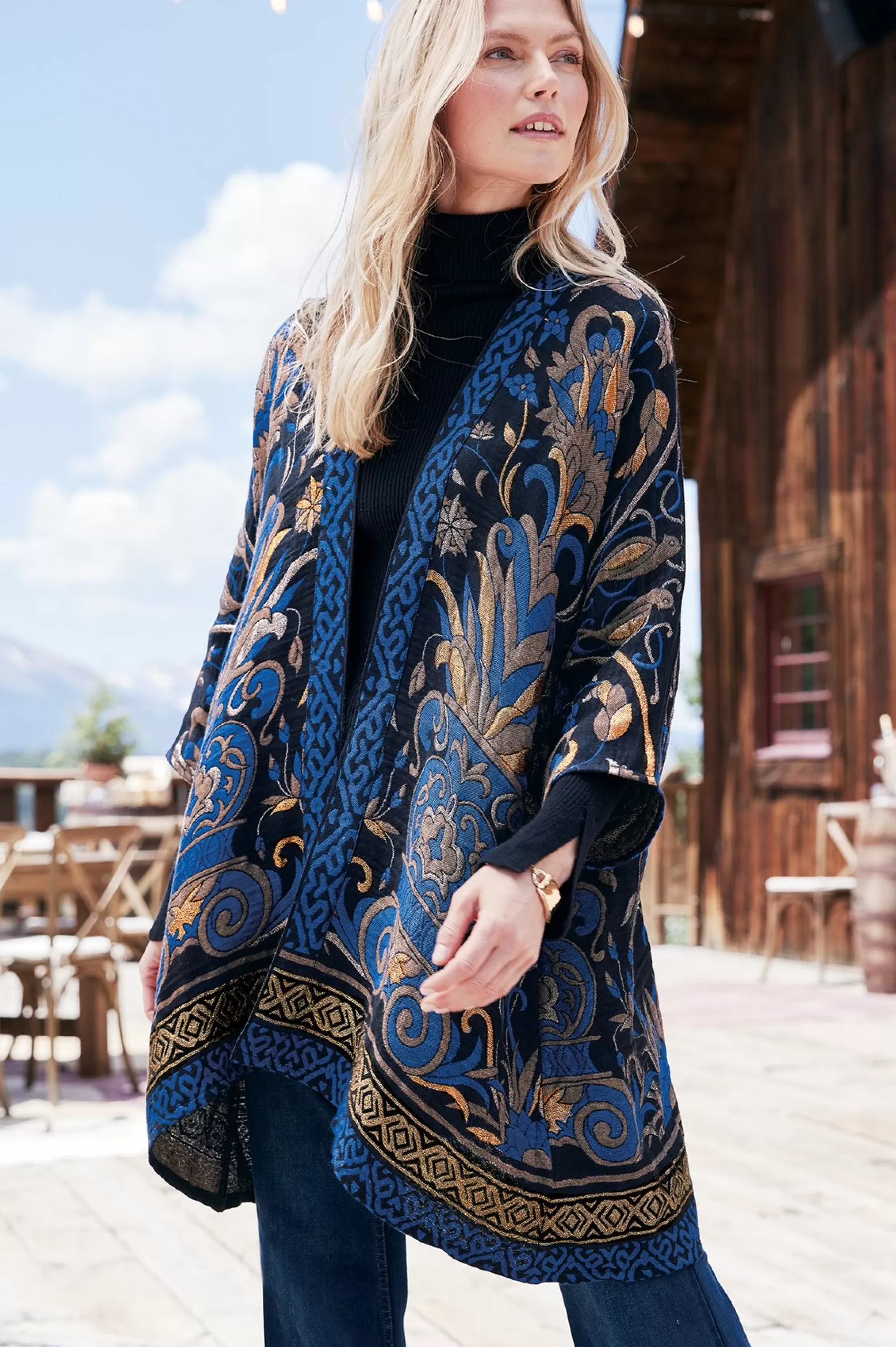 night_garden_topper_8506.webp Into The Blues | Everyday Styles-Soft Surroundings Night Garden Topper Tapestry Multi